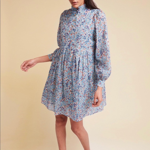 Warm NY June Liberty Fabric Floral Dress - Picture 6 of 11